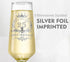 25th Wedding Anniversary Champagne Flutes Gift